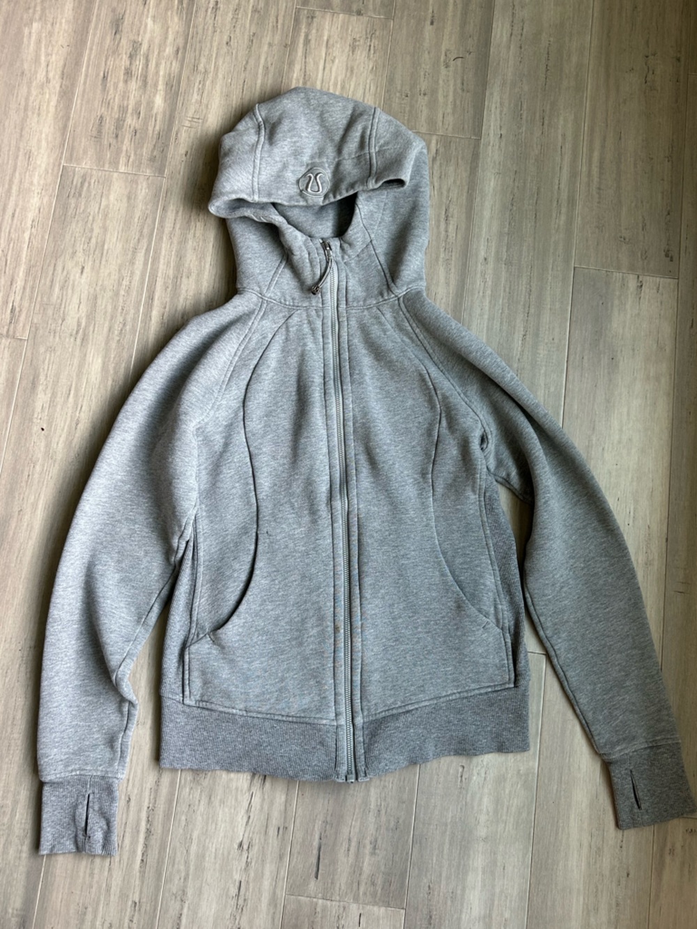 Lululemon Athletica Gray Scuba Full-Zip Hoodie Jacket